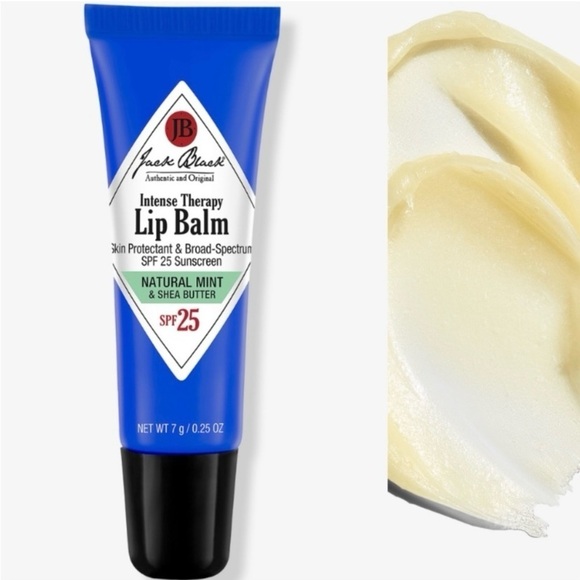 Jack Black Intense Therapy Lip Balm Natural Mint and Avocado Oil SPF 25 - Picture 1 of 7